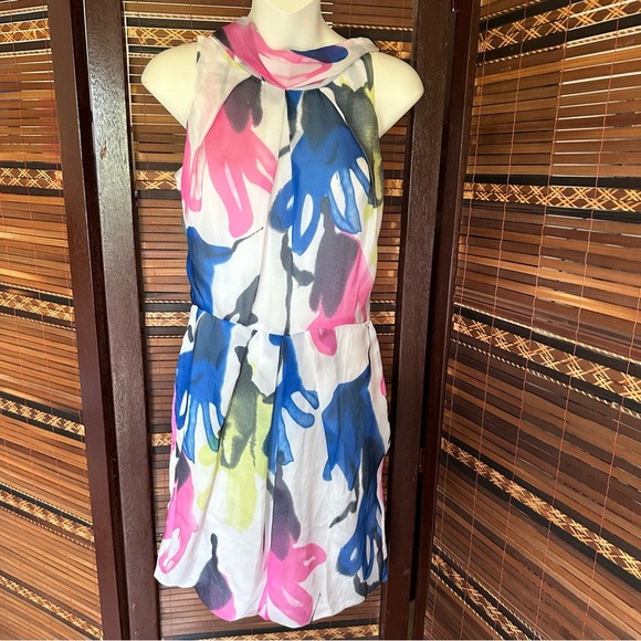 Esley Dresses & Skirts - Easley watercolor dress. Size Small. Open back.